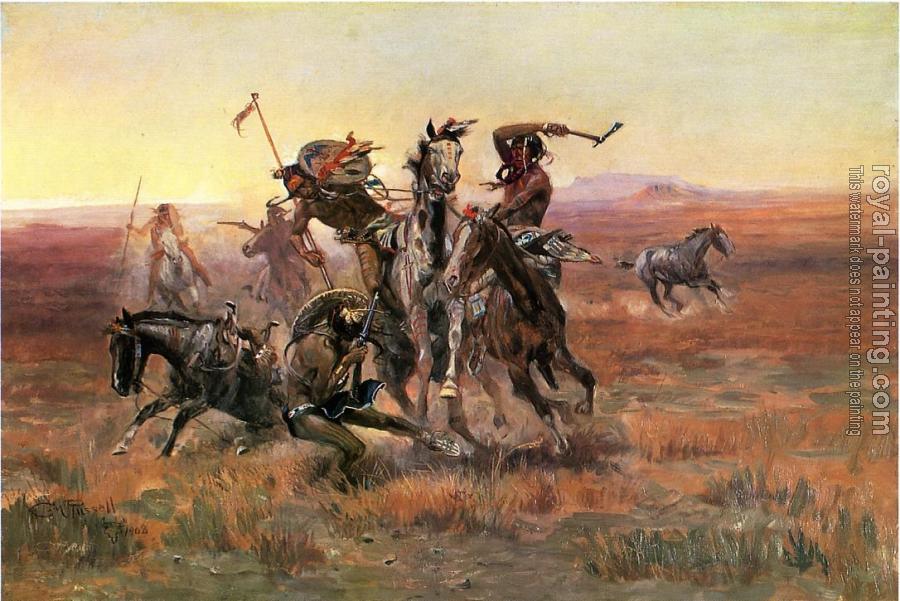 Charles Marion Russell : When Blackfeet and Sioux Meet